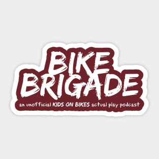 Official Spokesperson - Bike Brigade Podcast in White Sticker